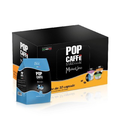 Capsule Moka Uno Pop Caffè Miscela Dek