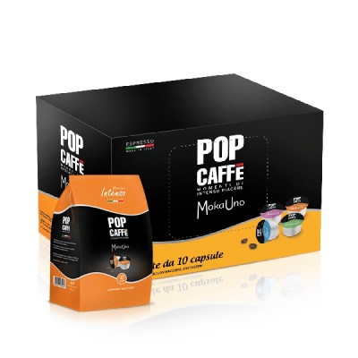 Capsule Moka Uno Pop Caffè Miscela Intenso