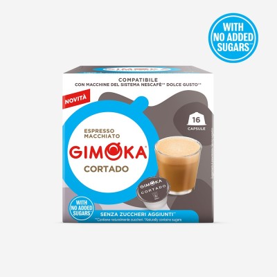 Capsule Dolce Gusto Gimoka Cortado senza zuccheri aggiunti