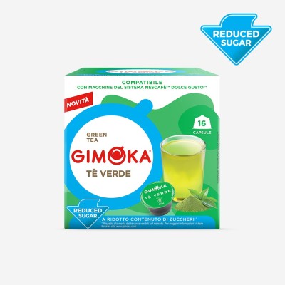 Capsule Dolce Gusto Gimoka The Verde a ridotto contenuto di zuccheri