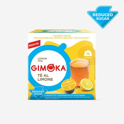 Capsule Dolce Gusto Gimoka The Limone a ridotto contenuto di zuccheri