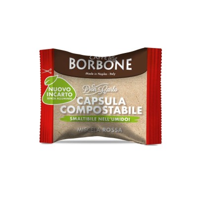 10 Capsule A Modo Mio Caffè Borbone Miscela Rossa Compostabili