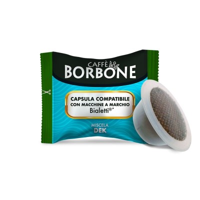10 Capsule Bialetti Caffè Borbone Miscela Dek