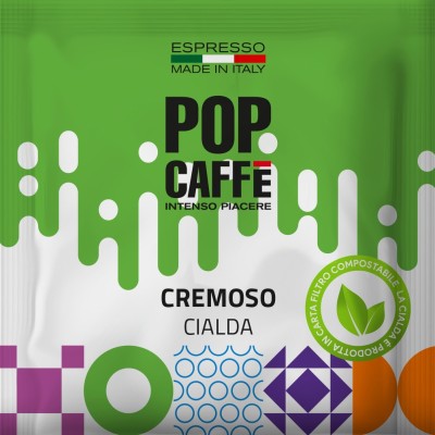 10 Cialde ESE 44 mm Pop Caffè Miscela Cremoso