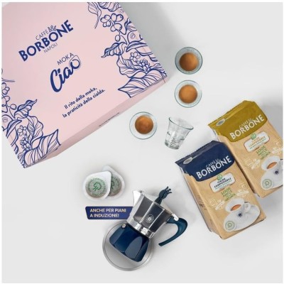 BORBONE MOKACIAO + 60 CIALDE+4 BICCHIERINI OMAGGIO